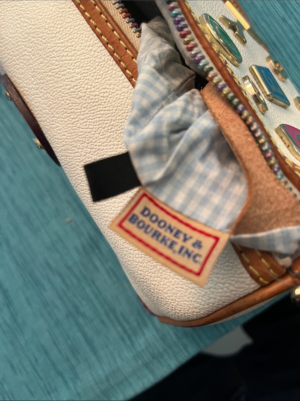 Y2K Dooney and Bourke / Lindsay Lohan hearts and charms bag #2. - Picture 14 of 15